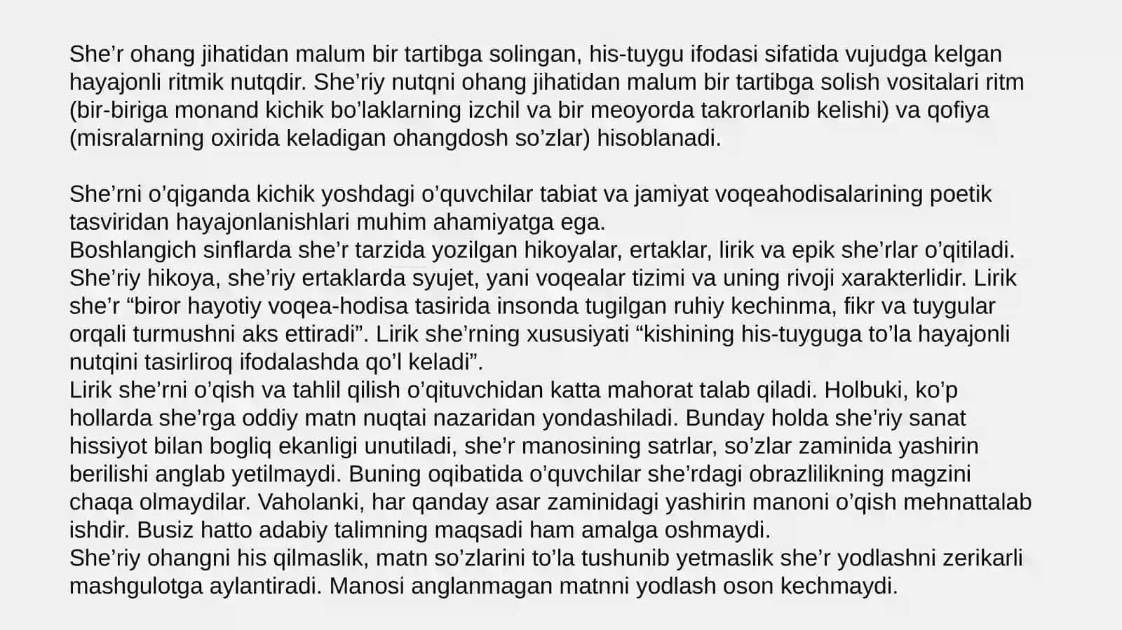 Sher va Masal matni tahlili 3
