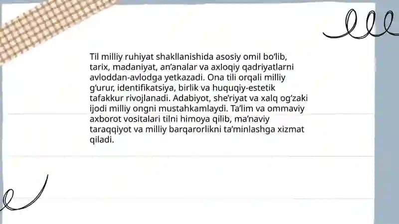 Til - millat ruhiyati va ma'naviyati kōzgusi 3
