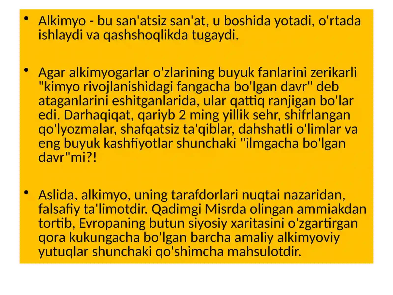 Arab va Yunon alkimyosi 3