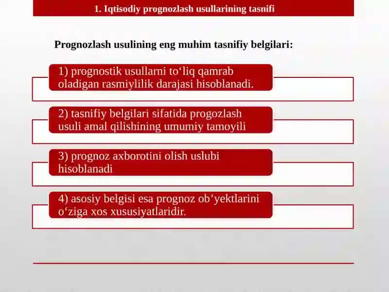 Iqtisodiy Prognozlash Usullari 3