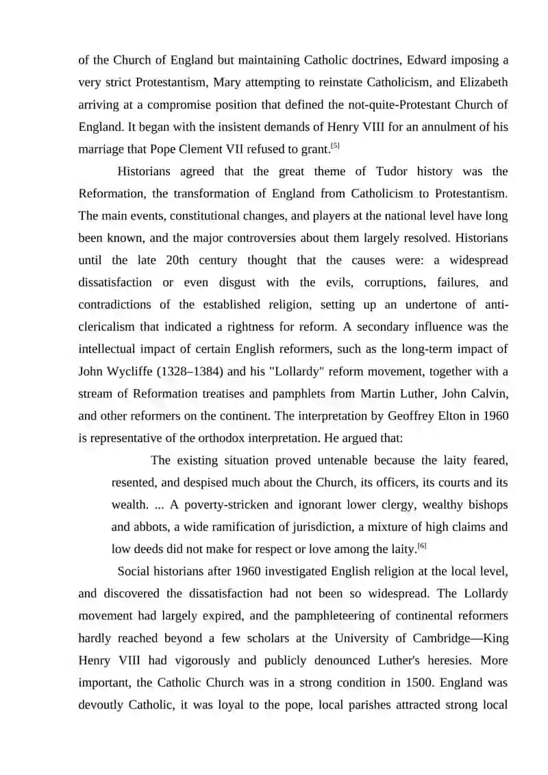 The Tudor Age (1485-1603) The English Reformation 3