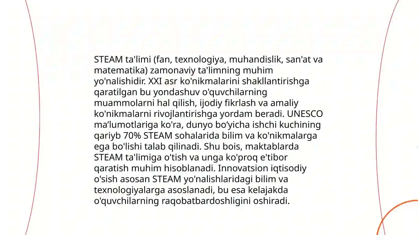 STEAM ta'lim (Steam education) 3