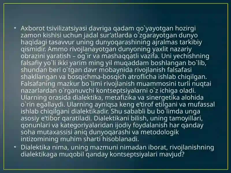 MUSTAQIL ISH 3