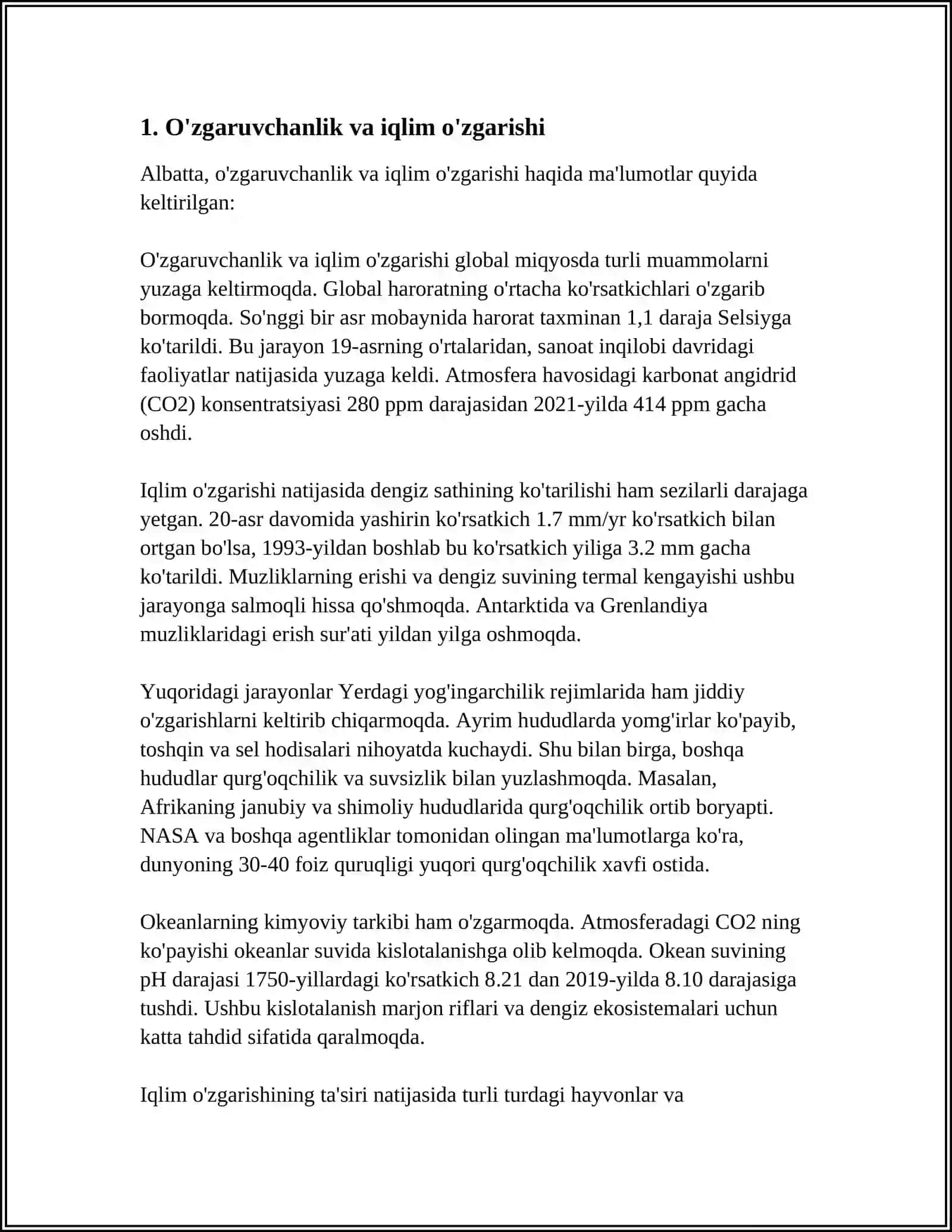 O'ZGARUVCHANLIK 3