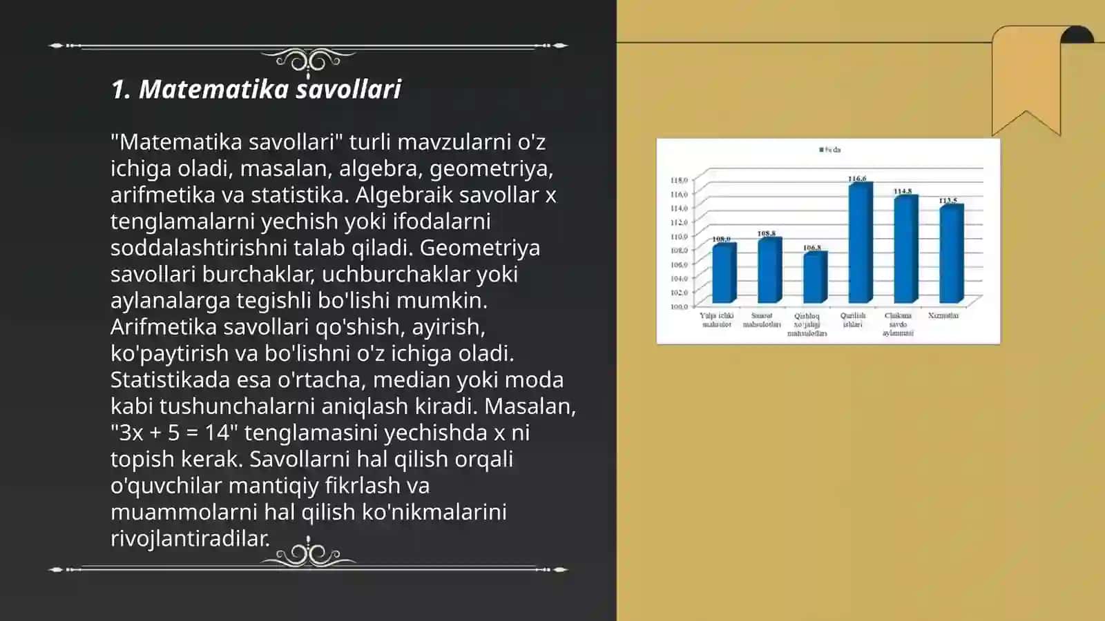 Matematika savollari 3
