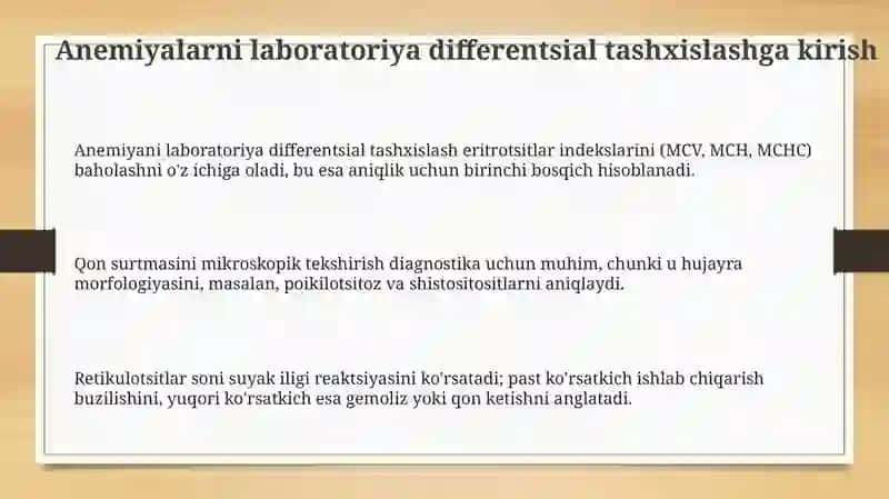 Anemiya laboratoriyasi 3