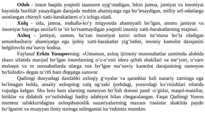 Axloq falsafasi (Etika) 3