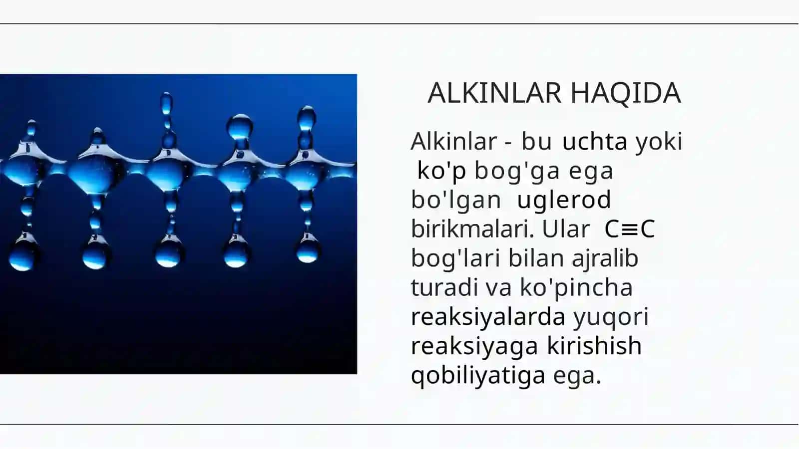 Alkinlar va Alkenlarning Reaksiyaga Kirishish Qobiliyati 3