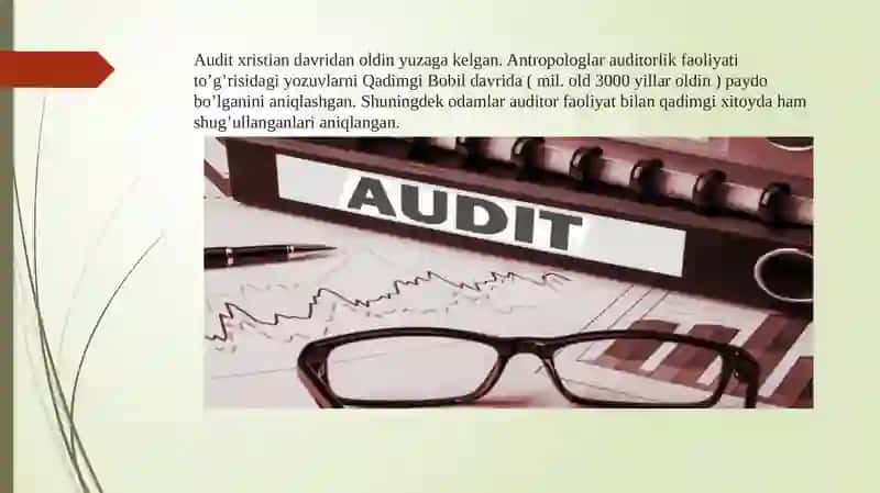 Auditorlik faoliyatining mohiyati, ahamiyati va vazifalari 3