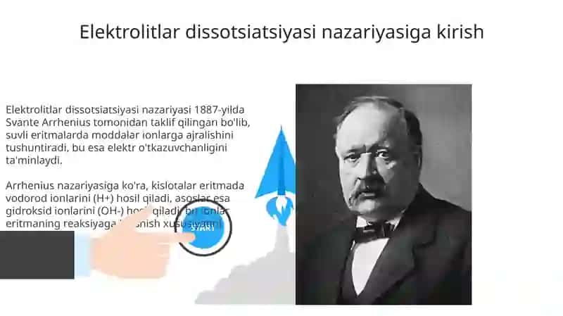 Elektrolitlar dissotsilanish nazariyasi 3