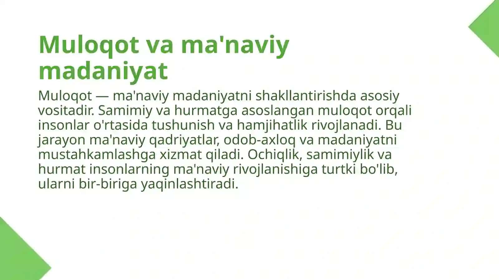 Muloqot asosida ma'naviy madaniyatni shakillantirish 3