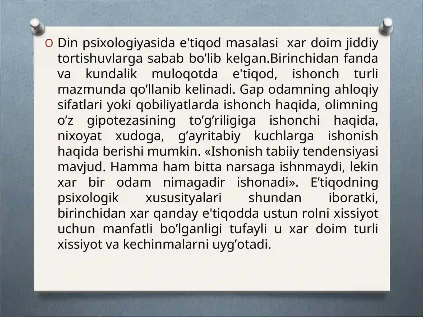 E'tiqodning psixologik xususiyatlari 3