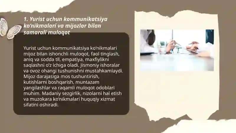 Yurist faoliyatida “Soft skills”(yumshoq ko’nikmalar) va “Hard skills” (qattiq ko’nikmalar)ning ahamiyati 3