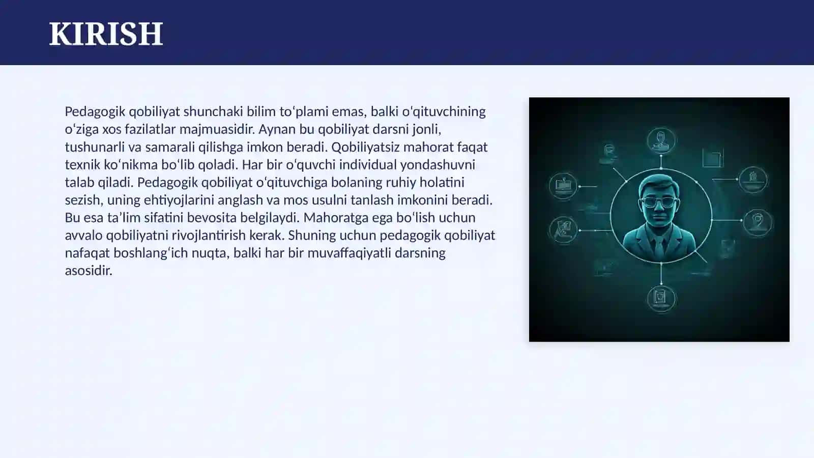 PEDAGOGIK QOBILYAT PEDAGOGIK MAHORATNING ASOSI SIFATIDA 3