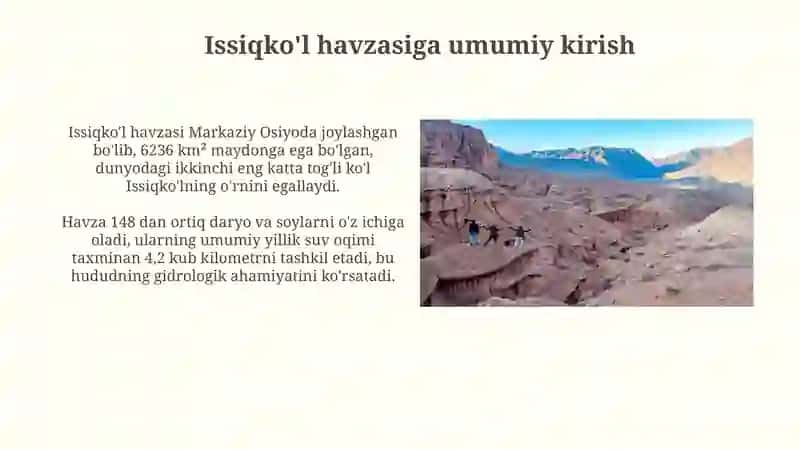 Issiqko'l havzasi 3