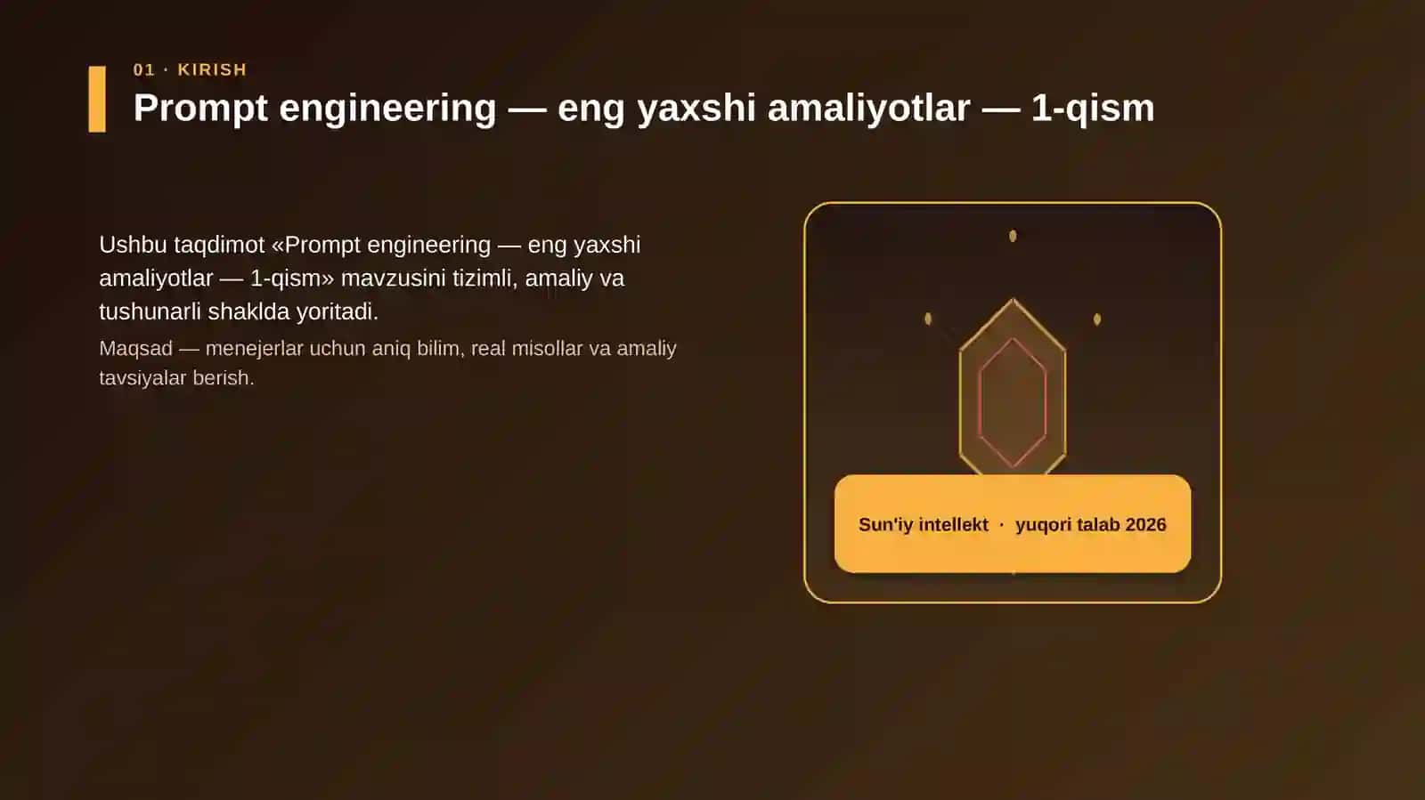 Prompt engineering — eng yaxshi amaliyotlar — 1-qism 3