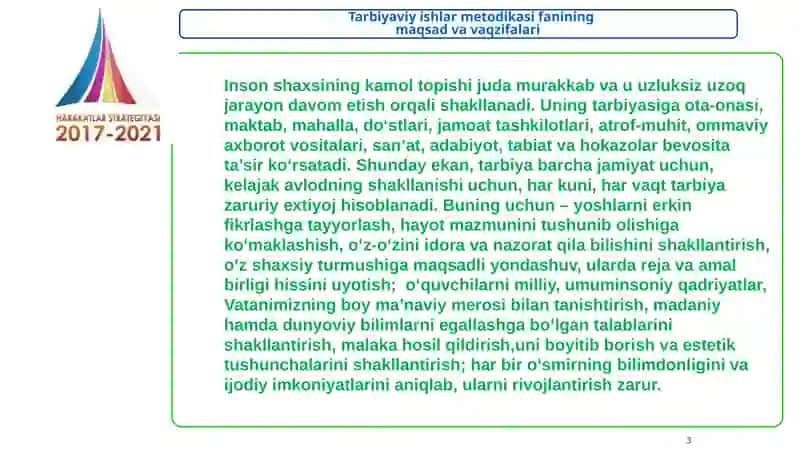 Tarbiyaviy ishlar metodikasi 3