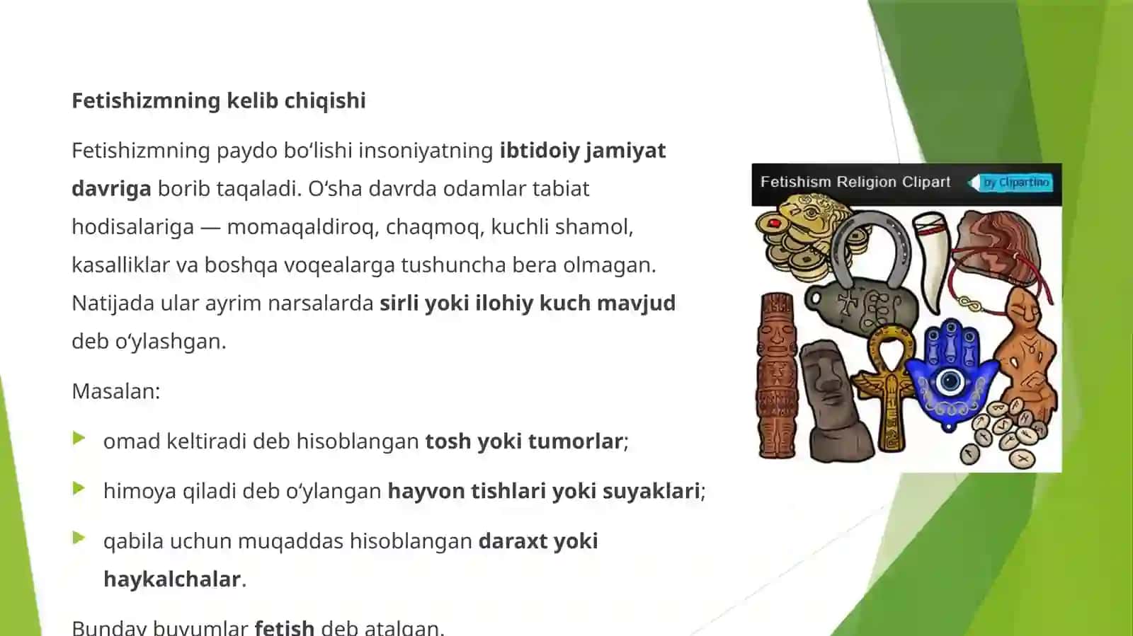 Jonsiz narsalarga sig'inish - fetishizmning shakllanishi 3