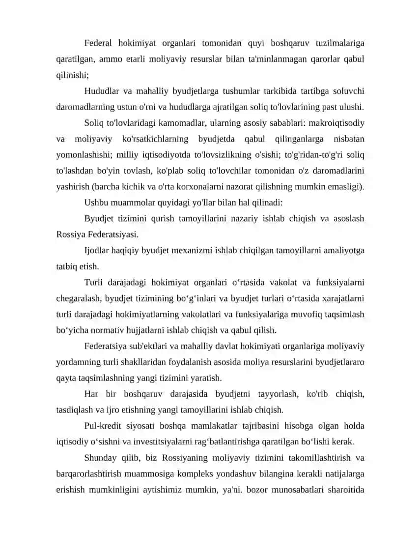 ROSSIYA MOLIYA VA SOLIQLAR TO'G'RISIDA 3
