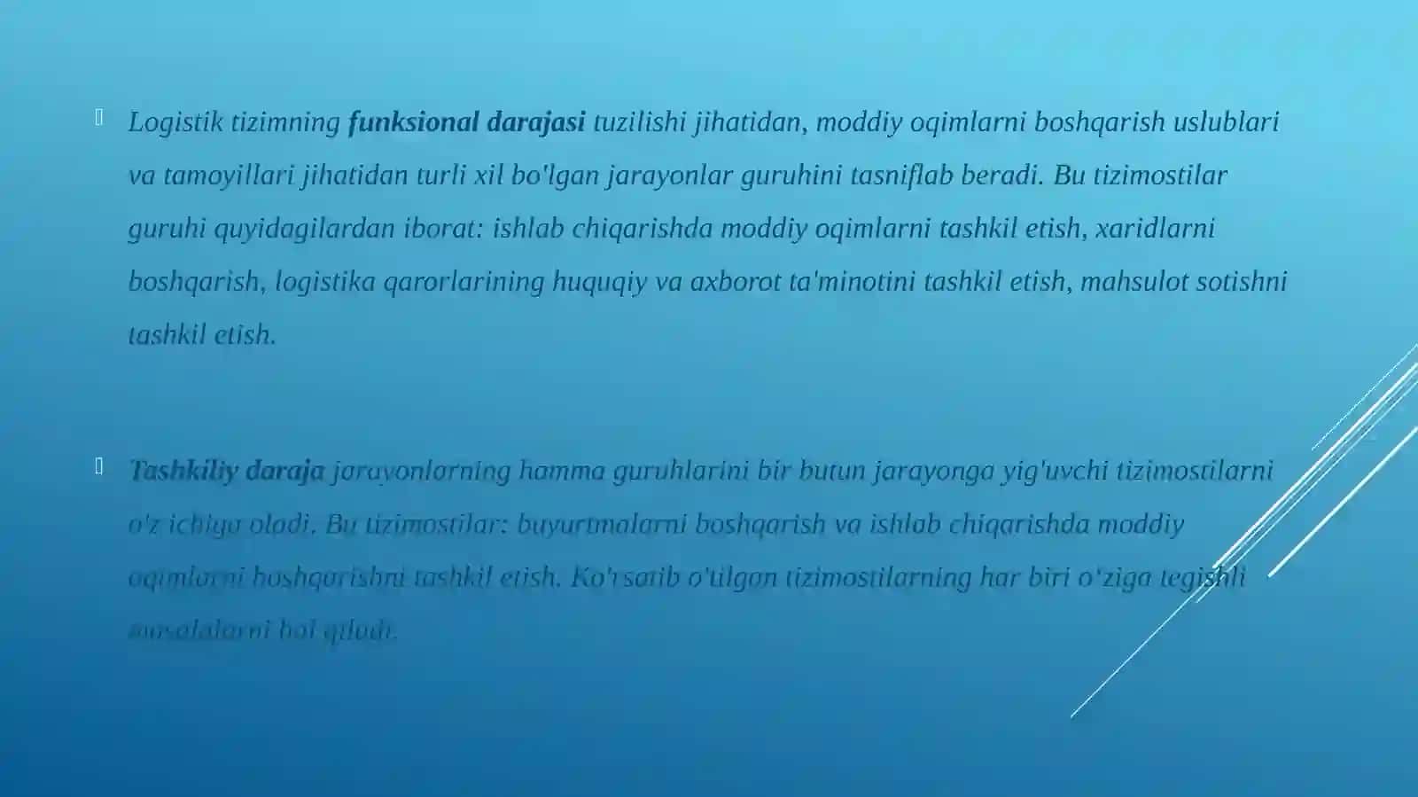 Logistika tizimlari 3