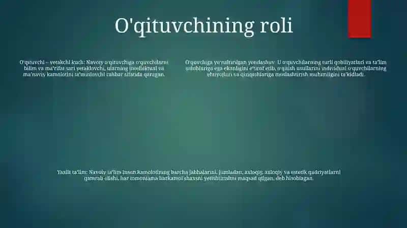 Alisher Navoiyning Pedagogik Qarashlari 4
