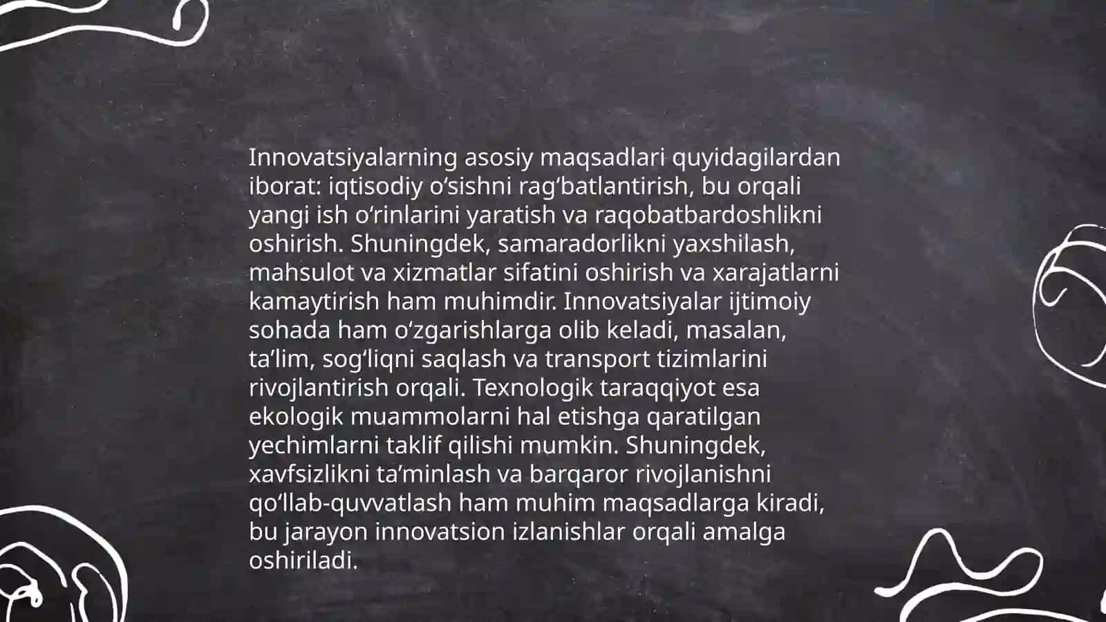 Innovatsiyalarning maqsadi va turlari 4