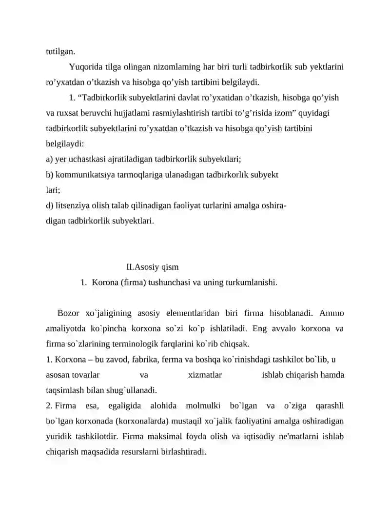 Firma va ularning tashkiliy iqtisodiy asoslari 4