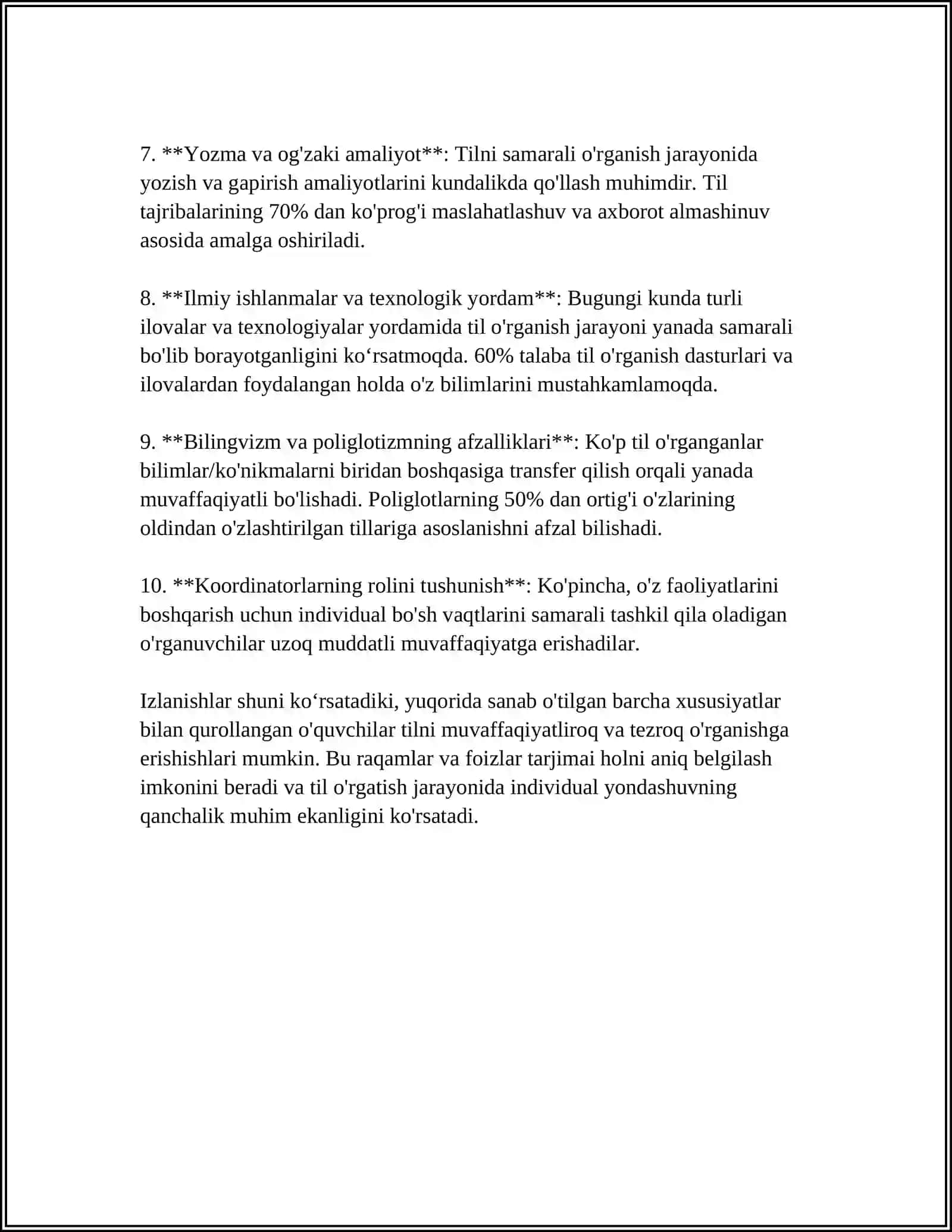 A GOOD LANGUAGE LEARNER 4