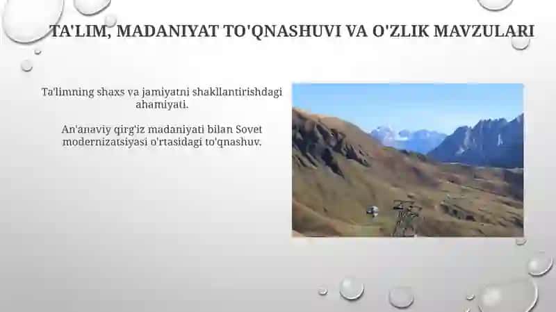 Birinchi Ustoz: Kontekst va Mavzular 4
