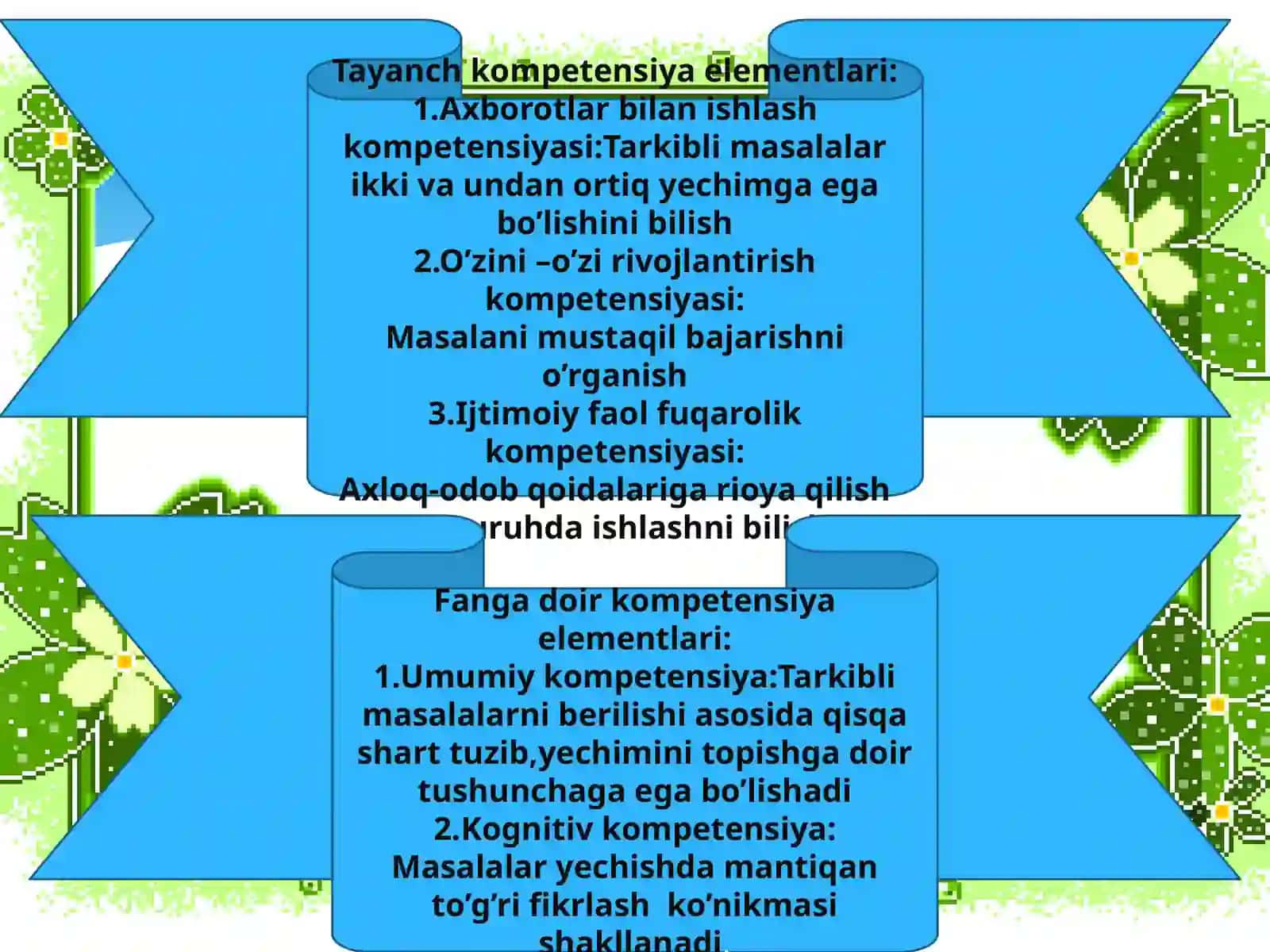 Ta’limiy maqsadlar 4