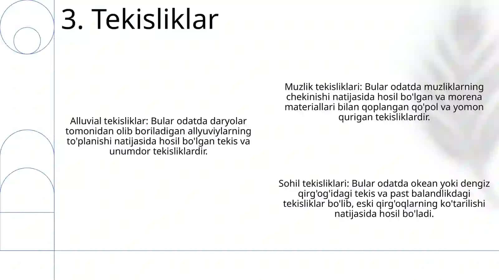 Yer Yuzasidagi Relyefning Asosiy Shakllari 4