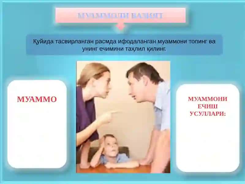 Оилада шахслараро муносабатлар 4