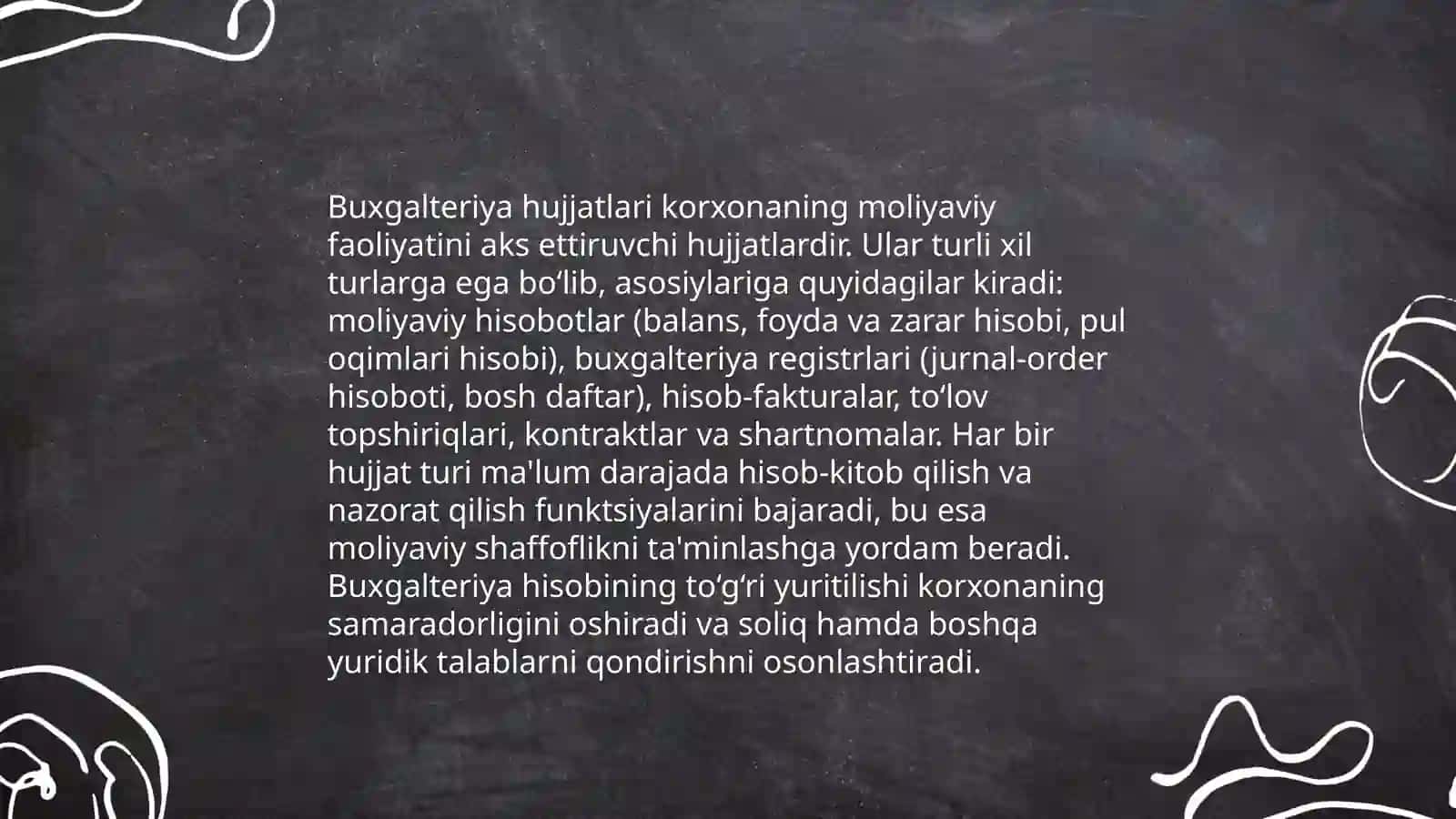Dastlabki buxgalteriya hujjatlari va ularning roli 4