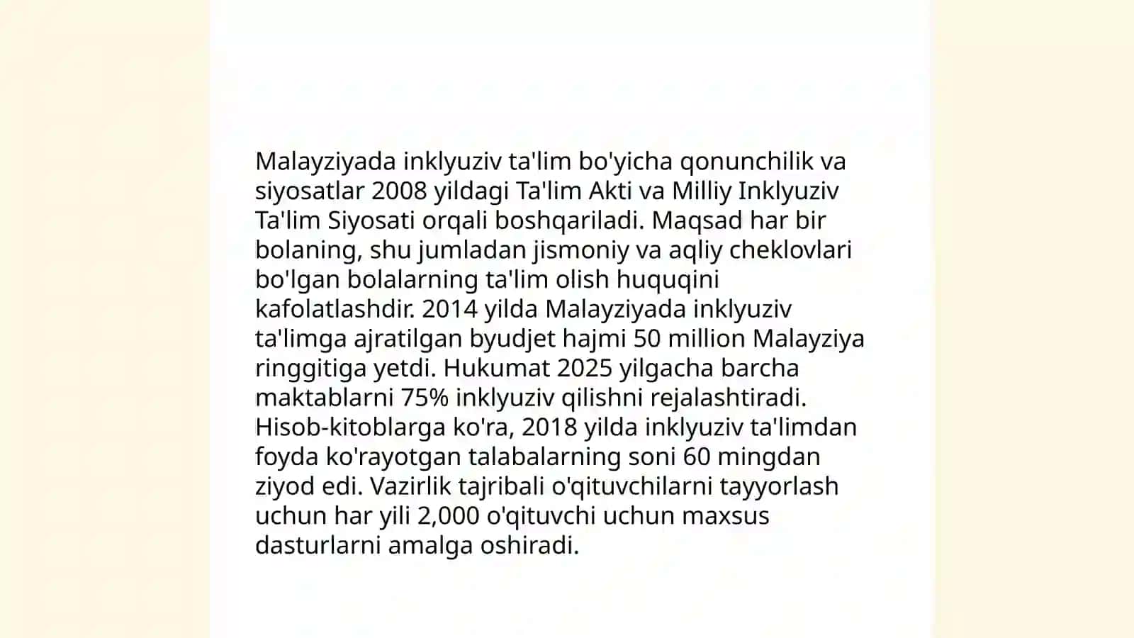 Malayziyaning Inklyuziv taʼlim tizimi 4