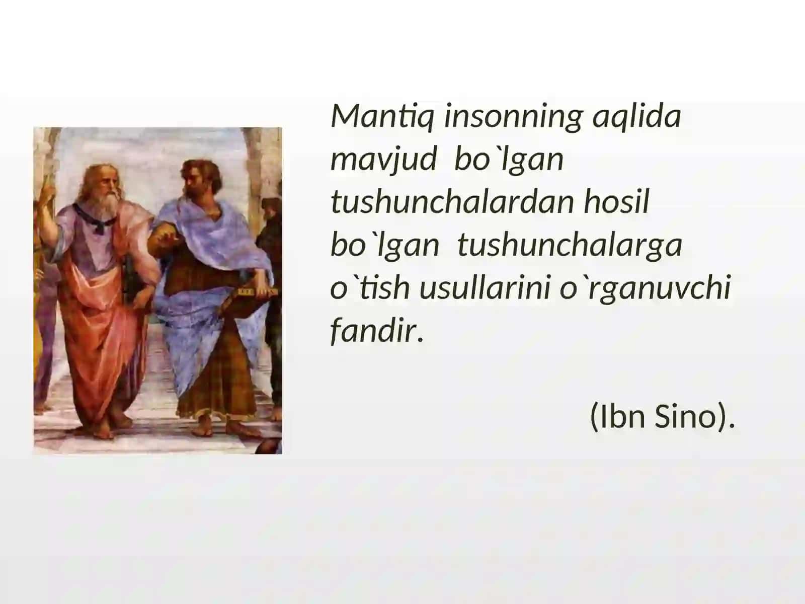 Mantiq ilmining predmeti, asosiy qonunlari 4