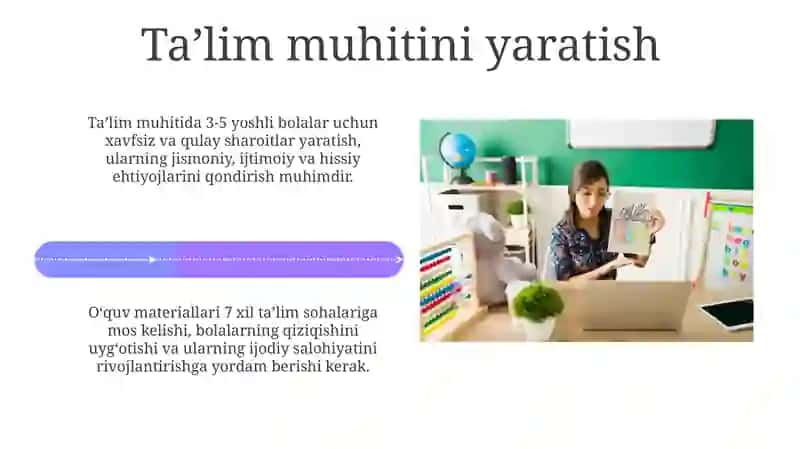 Maktabgacha ta'limni tashkil etish va boshqarish tamoyillari 4
