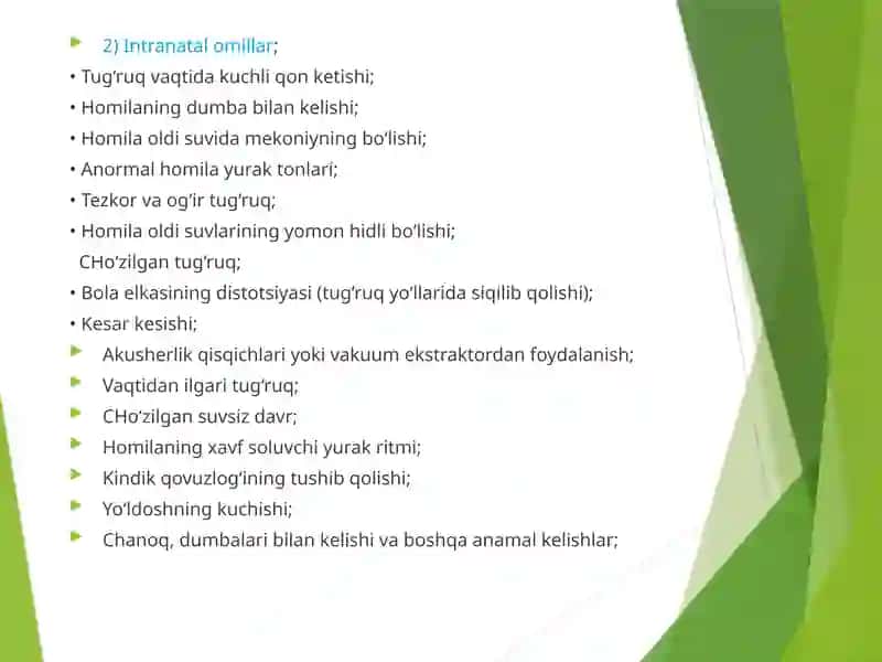Yangi tug‘ilgan chaqaloqlar asfiksiyasi 4