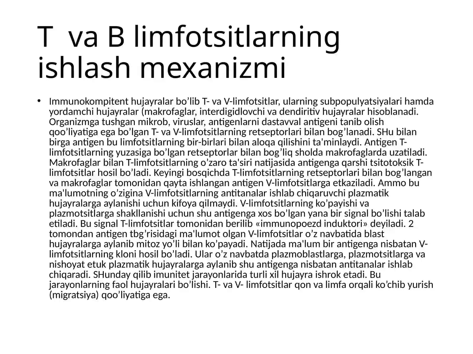 Immunokomponent hujayra kooperatsiyasi 4
