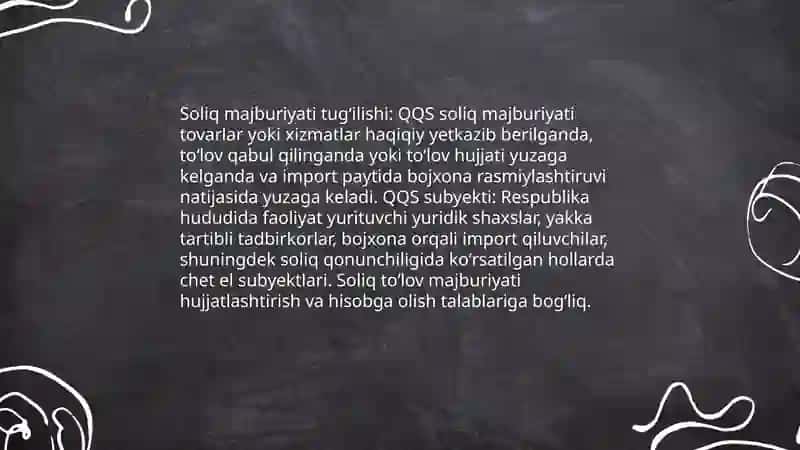 Qoʻshilgan qiymat soligʻi (QQS) 4