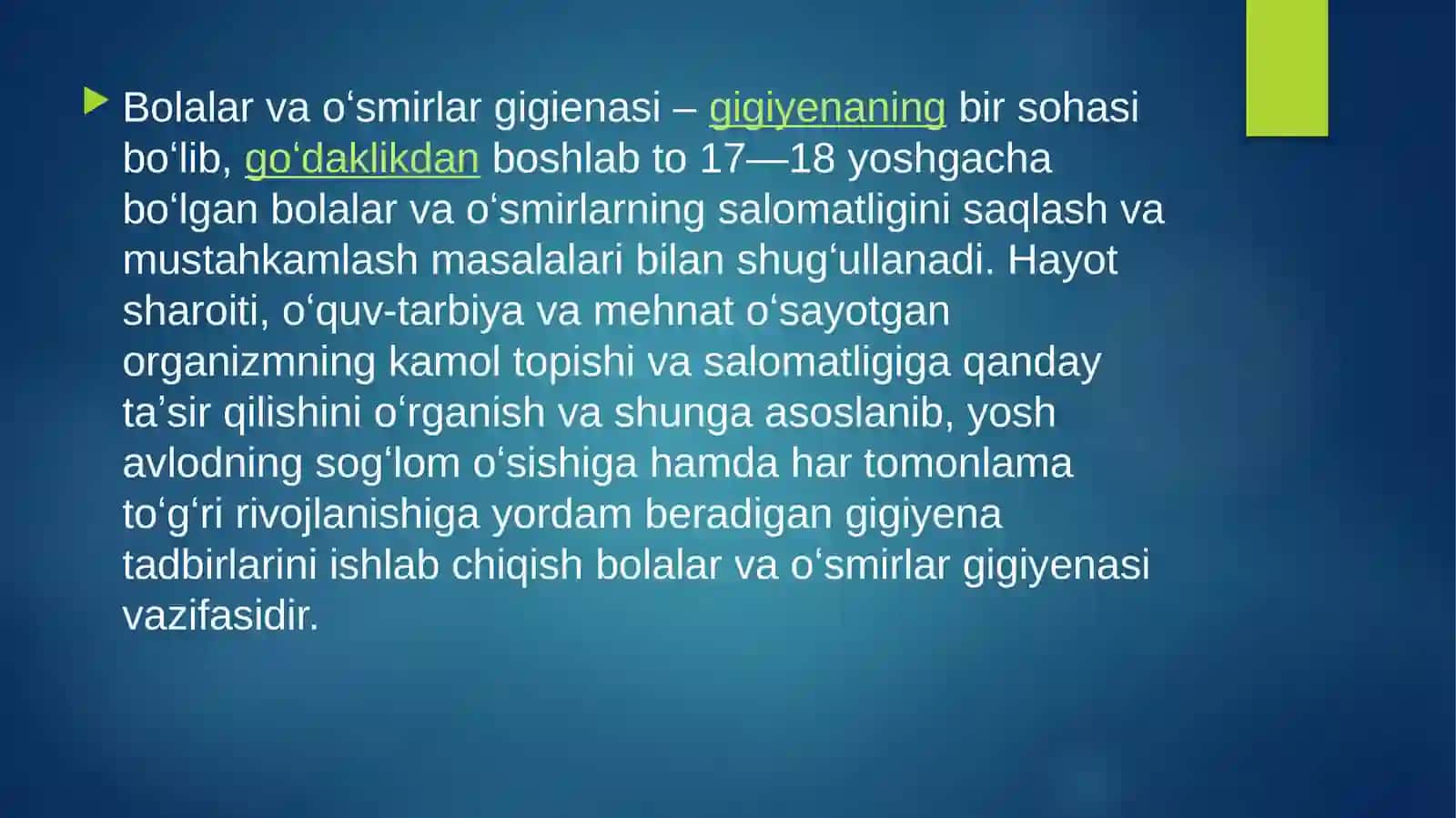 O’QUVCHILARNI GIGIYENIK TARBIYALASH 4