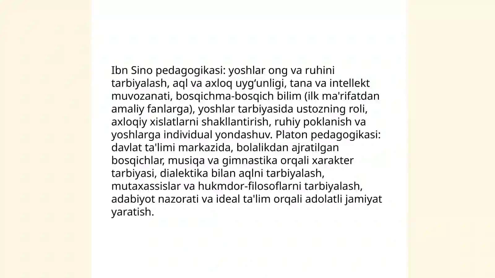 Sharq va garb muttafakirlarining yosh avlodni tarbiyalashga oid qarashlari 4