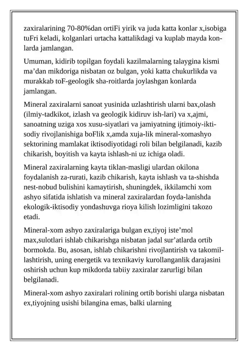 Mineral-xom ashyo resurslari 4