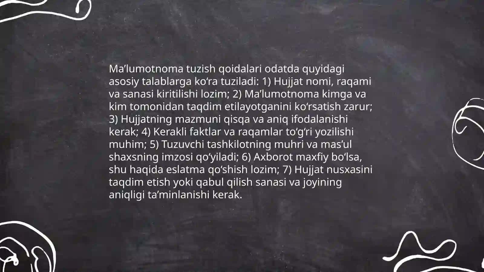 Ariza yozish uslublari 4
