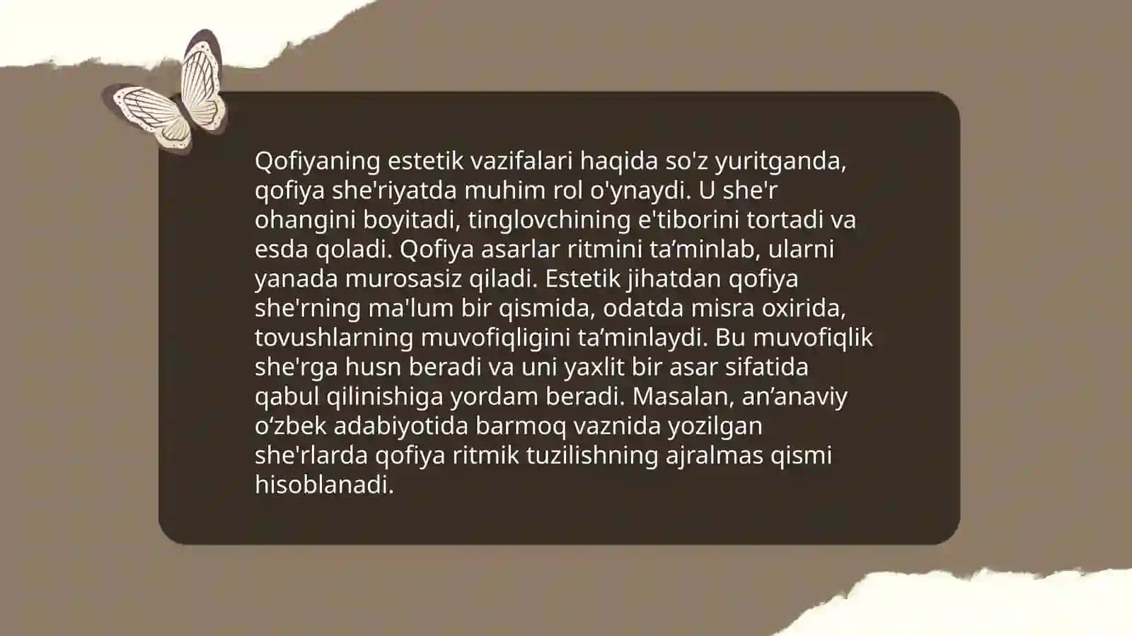 She'riy matnda qofiyaning vazifalari 4