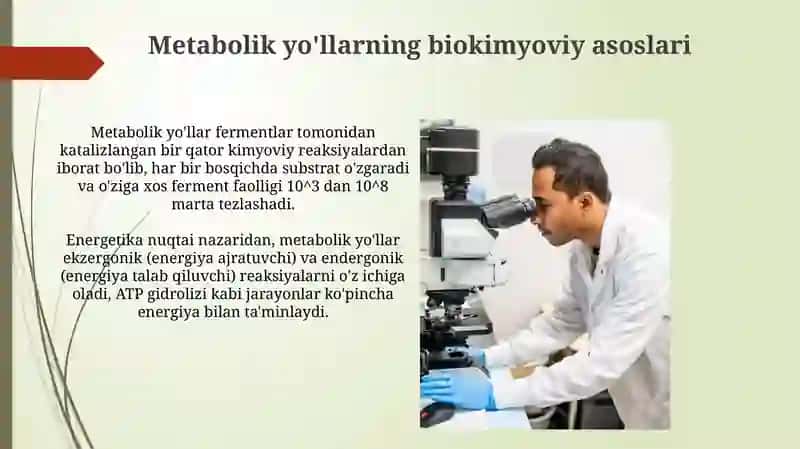 Biokimyoviy va molekulyar genetik yoʻli 4