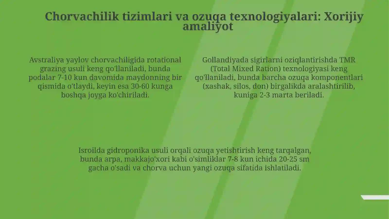 Chorvachilikda chet eltajribalari 4