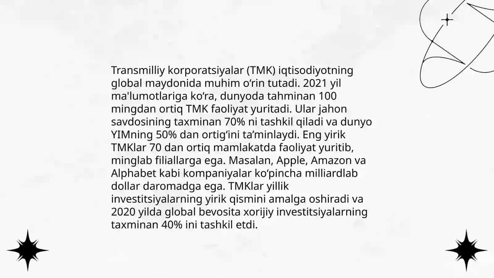 Xalqaro savdo va investitsiya oqimlari 4