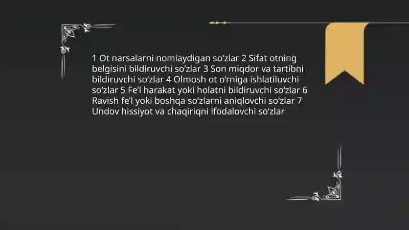 Mustaqil so‘z turkumlari tasnifi 4