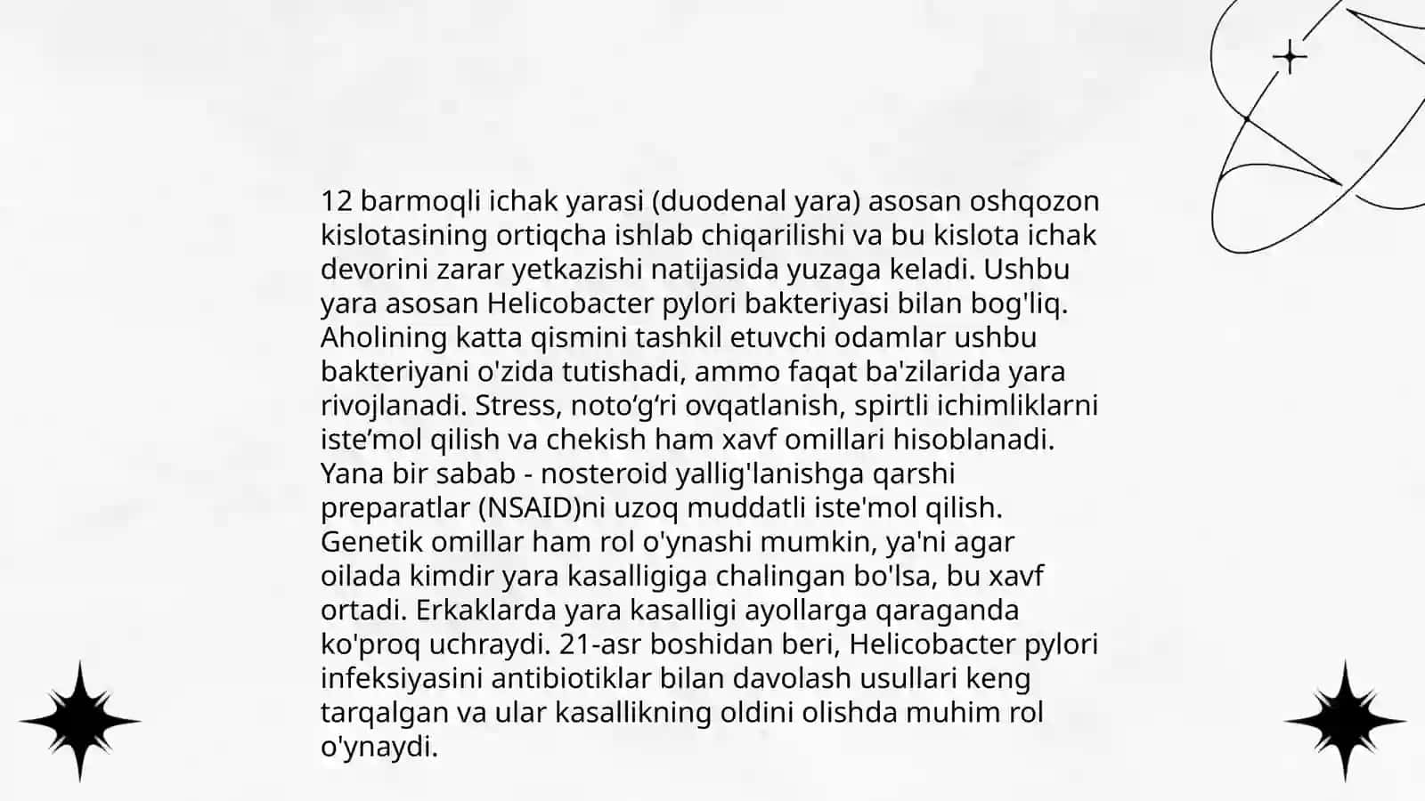 Oshqozon yara va 12 barmoqli ichak kasalliklari 4