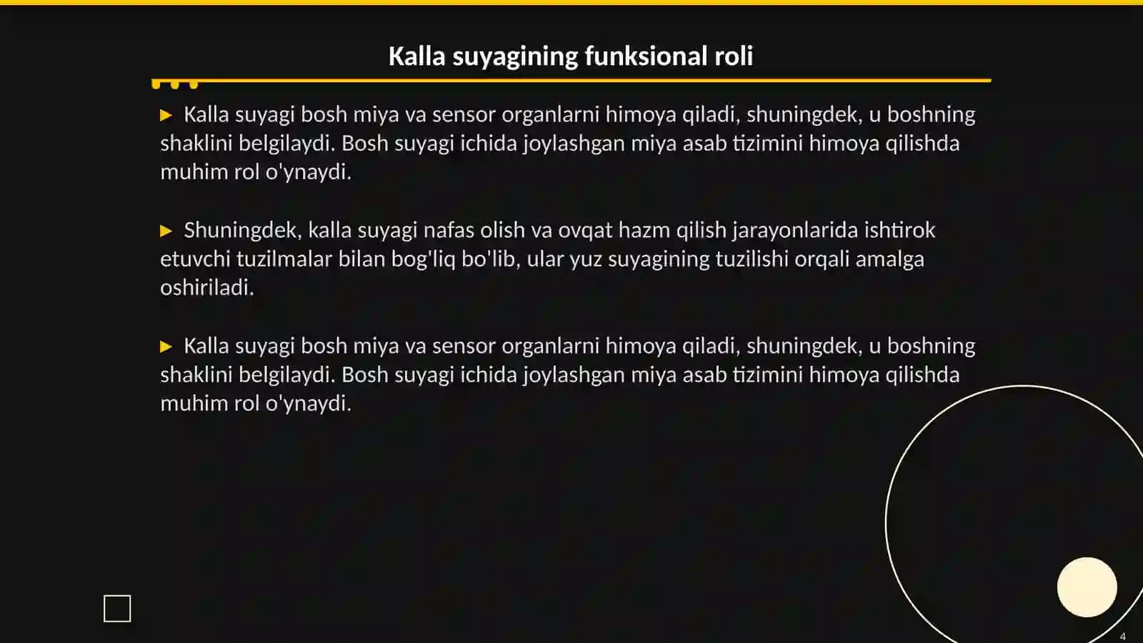 Kalla suyagining tuzulishi 4